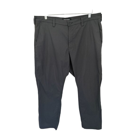 BLUFFWORKS Ascender Pants Chino Easy care wrinkle resistant Charcoal Gray Size 3 - Picture 7 of 9